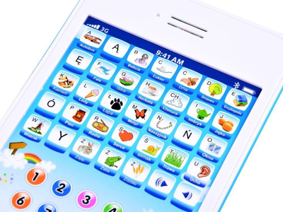 Tablet edukativ ZA3223, gjuhë polake, për fëmijë 3+, i bardhë