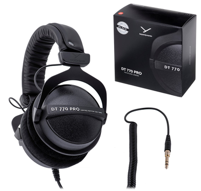 Kufje Beyerdynamic DT 770 PRO 250 OHM, me kabllo, të zeza