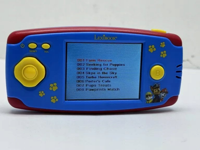 Konzolë lojrash Lexibook Paw Patrol Cyber Arcade, 2.4", 75 lojra, blu e kuqe