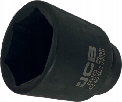 Nasadë goditëse e thellë JCB 1", 53mm, 6-këndore, e zezë