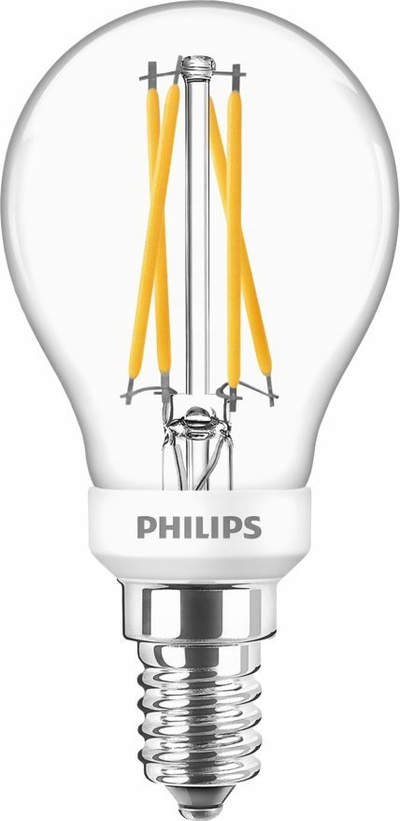 Llambë LED Philips Classic P45, 3.4W 470lm, E14, dritë e ngrohtë me ndryshim