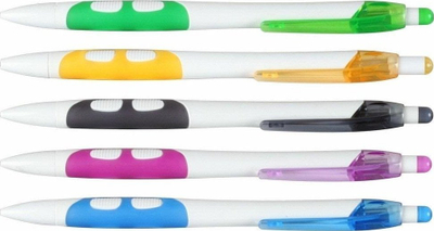 Stilolaps FANDY Happy White Pen, 0.5mm, pako me 50 copë, shumëngjyrësh