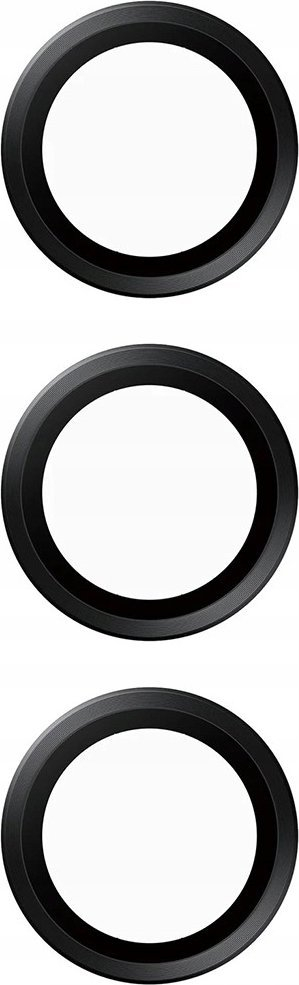 Mbrojtës kamere PanzerGlass për Samsung Galaxy A25, hoops xham i fortifikuar, i zi