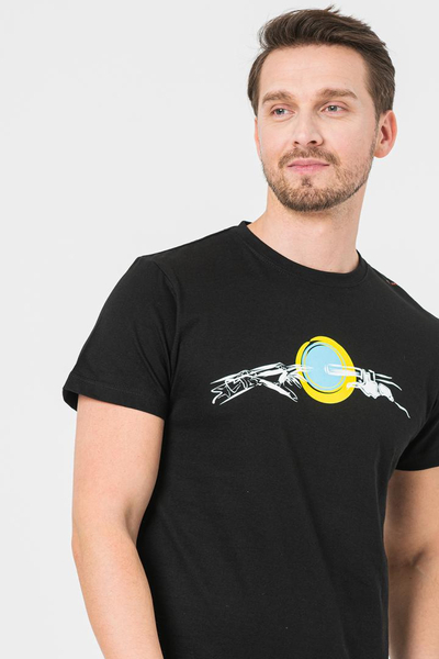Bluzë casual për meshkuj Bicycle Hand, XL, e zezë