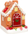 Stoli dekorativ Christmas House Gingerbread, me LED, muzikë edhe lëvizje, polirezine, shumëngjyrëshe