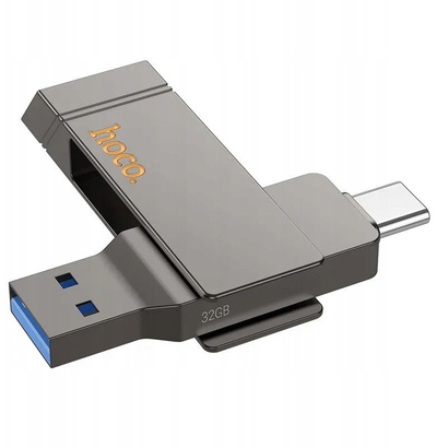 USB флеш диск Hoco UD15, 32GB, USB 3.2, со два порта USB A и USB C