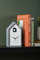 Будилник Karlsson Modern Cuckoo, маса, украсен, бел
