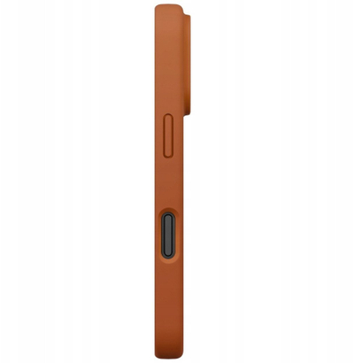 Mbrojtëse telefoni Uniq Lino për iPhone 17 Pro, Magclick, silikoni, portokalli