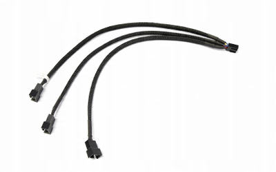 Kabllo ndarëse për ventilatorë Watercool Y Splitter, 4x PWM, 30 cm, e zezë