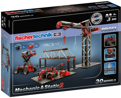 Set ndërtimi Fischertechnik Mechanic Static 2, set mësimor, shumë modele, shumëngjyrësh