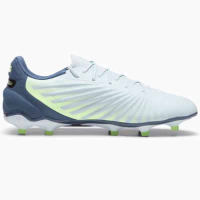 Копачки за фудбал PUMA King Match FG AG, синтетички горен дел, TPU ѓон, Frosted Dew Fizzy Apple Gray Skies