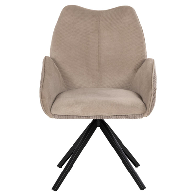 Kolltuk ngrënieje Shai 61x63x93Hcm (HM9844.04), bezhë/ zezë