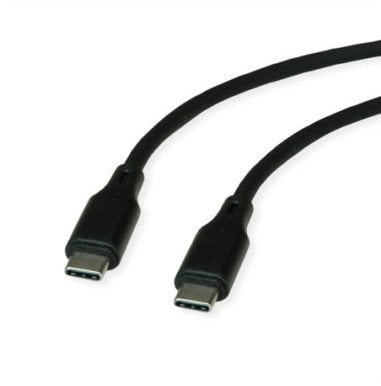 Kabllo USB C Roline 11.02.9120, 1m, USB 2.0, 60W, e zezë