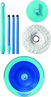 Set pastrimi Spontex Full Action System Plus, kovë 6L, mop me frizura, blu