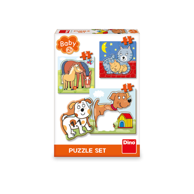 Puzzle Dino Animals, 2+ vjeç, 3-5 pjesë
