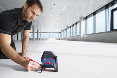 Lazer kryq Bosch GCL 2-15, rreze 15 m, dritë e kuqe