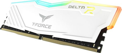 Меморија RAM за десктоп Team T-Force Delta RGB, 32GB DDR4 3200MHz, комплет 2x16GB, бела