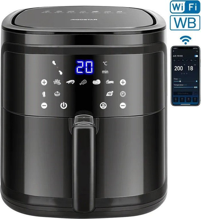 Fritezë me ajër Aigostar AVA, 7L, 1900W, me WiFi, e zezë