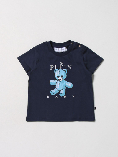 Bluzë për kalamaj PHILIPP PLEIN BABY, pambuk, me print arushi, blu e errët