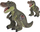 Lodër pelushi Jurassic T-Rex, 25 cm, poliester, e gjelbër