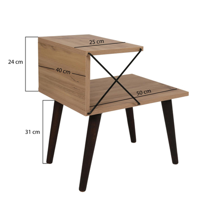Komodinë anësore melamine 50×40×55 cm (HM9434.01)