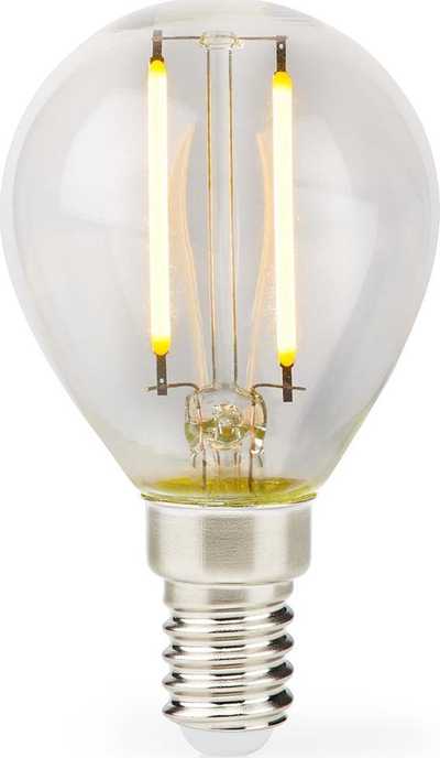 Llambë LED Nedis G45, E14, 2W 250lm, 2700K, retro