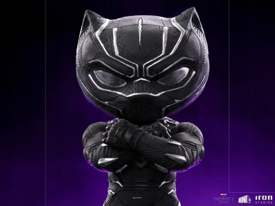 Figurë koleksionuese Iron Studios Marvel Black Panther Minico, 15.3cm, për zbukurim, e zezë