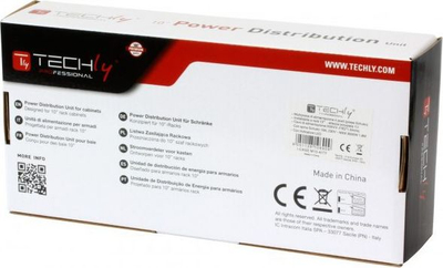 Shirit kontakti Techly I-CASE M10-4ITY, PDU 10" 1U, 4x Schuko, 1.8 m, i zi