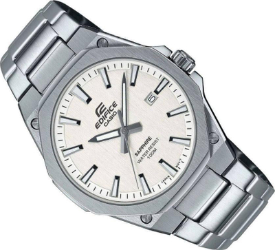 Orë dore Casio Edifice Classic EFR-S108D-7AVUEF, 40mm, 10 ATM, argjendtë