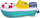 Lodër banjoje Bburago BB Junior Splash N Play Twist & Sail, për fëmijë, shumëngjyrëshe