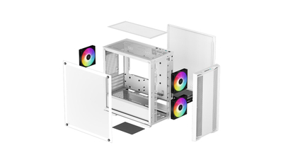Kuti kompjuteri Deepcool CC360 ARGB, Mini Tower, 3x 120mm, e bardhë