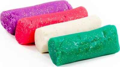 Сет пластелин Polesie Genio Kids, 4 бои, со сјај, шарен