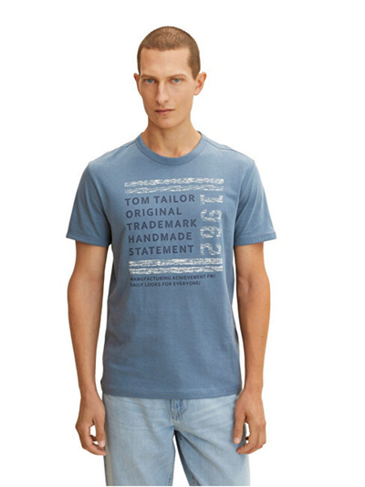 Maicë Tom Tailor Regular Fit Printed 1032906, e kaltër e lehtë