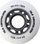 Rrota patinash Nils PU, 64 mm 82A, set 4 copë, e bardhë mat