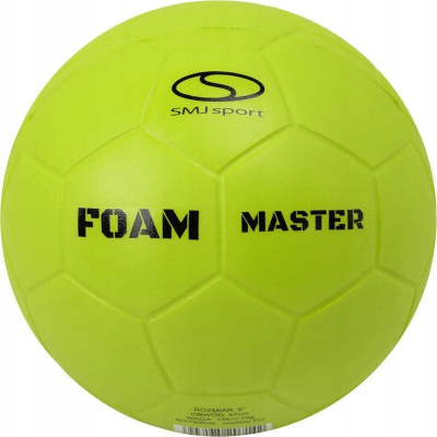 Спортска топка Foam Master UM126 G, PU пена, 15cm, неонско зелена