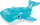 Lodër fryse plazhi Intex Blue Whale Ride On, për kalamaj, me doreza, blu