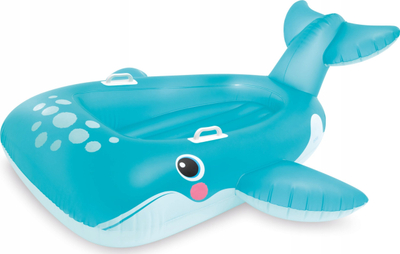 Lodër fryse plazhi Intex Blue Whale Ride On, për kalamaj, me doreza, blu