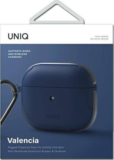 Mbështjellëse Uniq Valencia për Apple AirPods 3, e kaltër