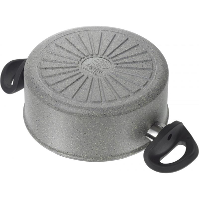Tenxhere graniti Ballarini Ferrara, 20 cm, për induksion, me kapak