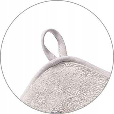 Peshqir banjoje për bebe Babyono, bambu, 100 x 100 cm, gri