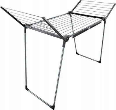 Tharëse rrobash LEIFHEIT Pegasus 180 Solid, metalike, e zezë