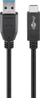 Kabllo Goobay USB A me USB C, USB 3.2 Gen 2, 0.5m, e zezë