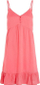 Fustan plazhi O'Neill Malu Beach Dress W, viskozë Livaeco, rripa që rregullohen, rozë
