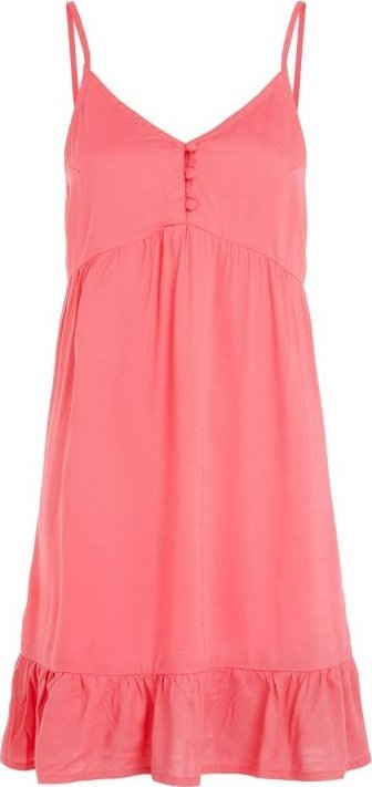 Fustan plazhi O'Neill Malu Beach Dress W, viskozë Livaeco, rripa që rregullohen, rozë