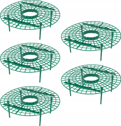 Disk plastik për luleshtrydhe Wenko, Ø40cm, set me 5 copë, jeshil