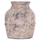 Vazo dekorative tavoline Vermo HM4395, terrakotë, 17x19cm, gri