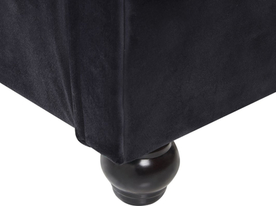 Krevet uji Beliani Waterbed, dopio EU 4ft6, kadife, i zi