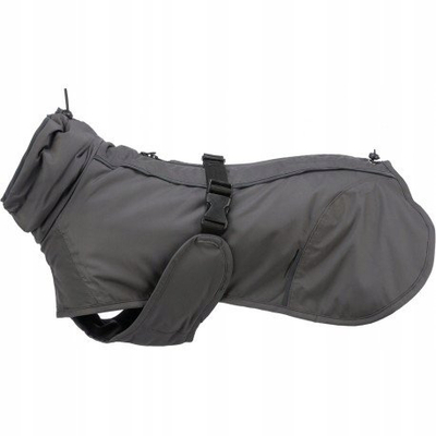 Pallto për qen Trixie Limoux Coat, i papërshkueshëm nga uji, me rripa rregullues, gri e errët