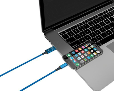 Kabllo karikimi Smrter SPEEDY, USB C në Lightning, 100cm, blu