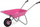 Karrocë lodër Rolly Toys Kids Wheelbarrow, metal, për fëmijë 2.5+, rozë